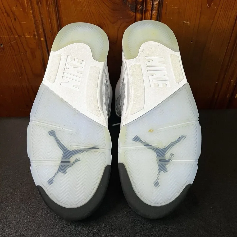 Jordan 5 White Metallic All White Silver 2026 Release Size 10 Men (HQ7978-103)